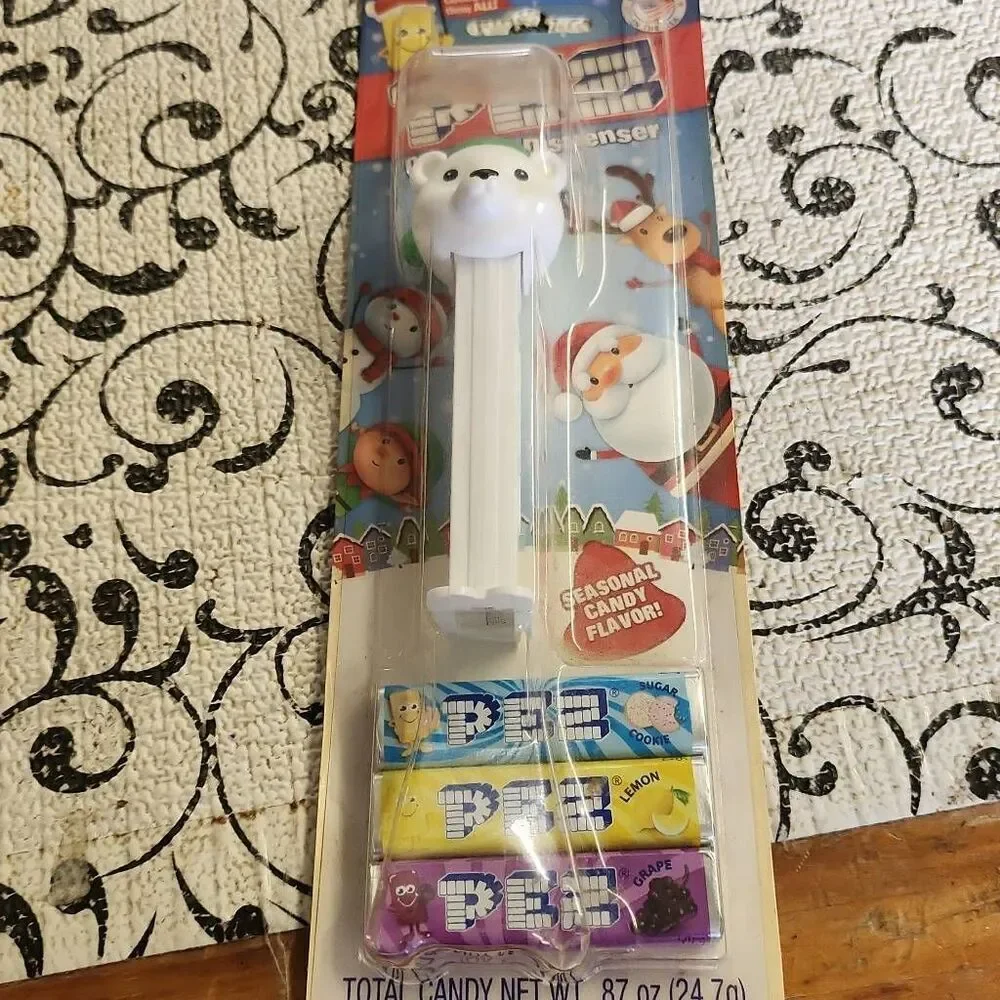 Set of Two Christmas Polar Bear Pez Dispensers